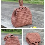 Bucket Bag Knot Bag Crochet Pattern