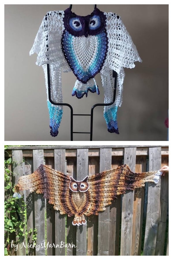 Crochet Hedwig Owl Shawl 