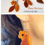 Fall Earrings Free Crochet Pattern