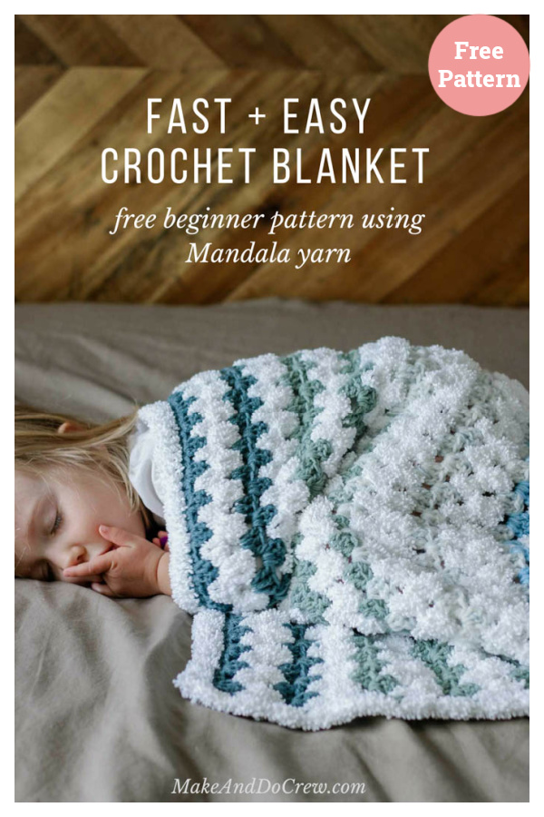Fast and Easy Blanket Free Crochet Pattern