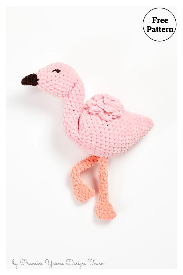 Flamingo Bird Toy Free Crochet Pattern