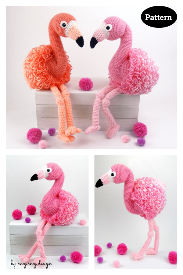 Fleur the Flamingo Amigurumi Crochet Pattern