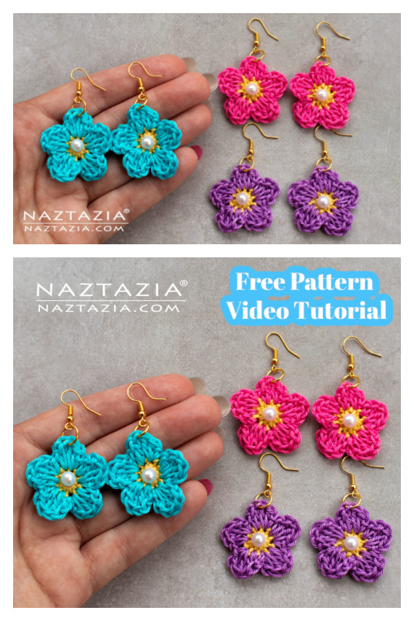 Awesome Earrings Free Crochet Pattern and Paid