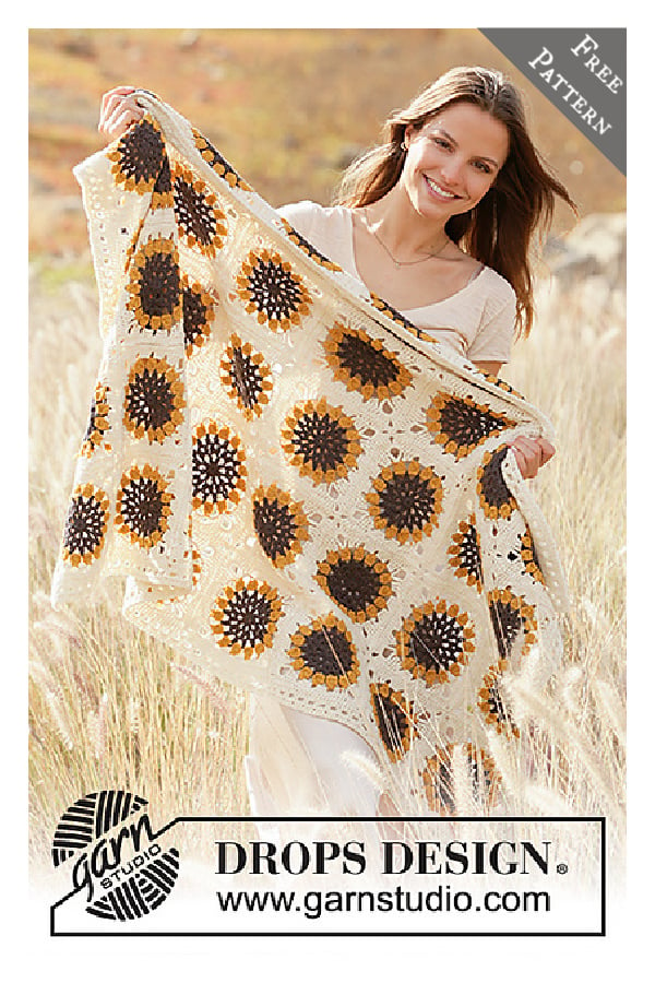 City Solarium Throw Blanket Free Crochet Pattern