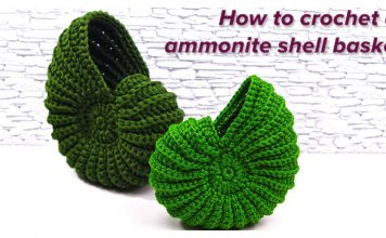 How to Crochet an Ammonite Shell Basket