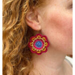 Jewelry Flowers Earrings Crochet Pattern