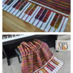 Piano Pizzazz Blanket Crochet Pattern