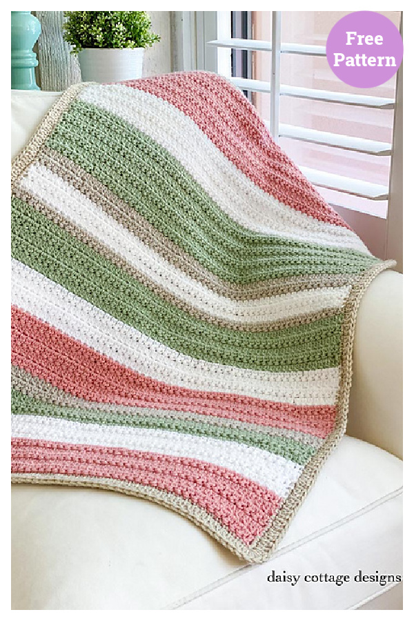 Quick and Easy Blanket with Texture Free Crochet Pattern 