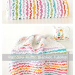 Rainbow Ruffle Blanket Free Crochet Pattern