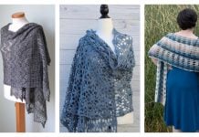 8 Rectangular Lace Shawl Crochet Patterns