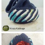 Small Japanese Knot Bag Free Crochet Pattern