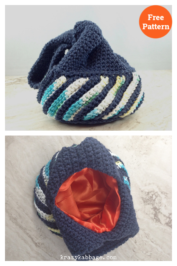 Small Japanese Knot Purse Free Crochet Pattern