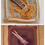 Square Guitar Free Crochet Pattern