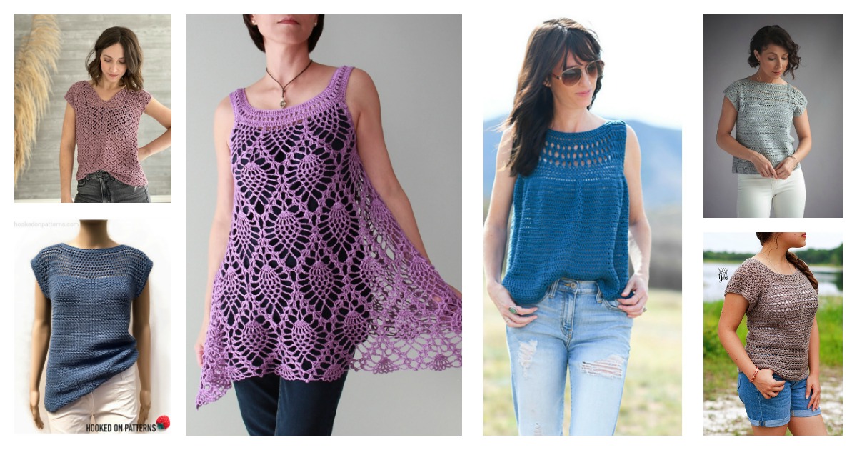 Aviva Summer Top Free Crochet Pattern - Hooked On Patterns