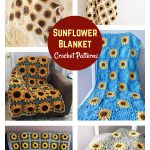 Sunflower Blanket Free Crochet Pattern and Paid