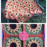 Sunny Sunflowers Blanket Crochet Pattern