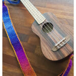 Tunisian Stitch Ukulele strap Free Crochet Pattern