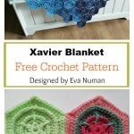 Xavier Flower Hexagon Blanket Free Crochet Pattern