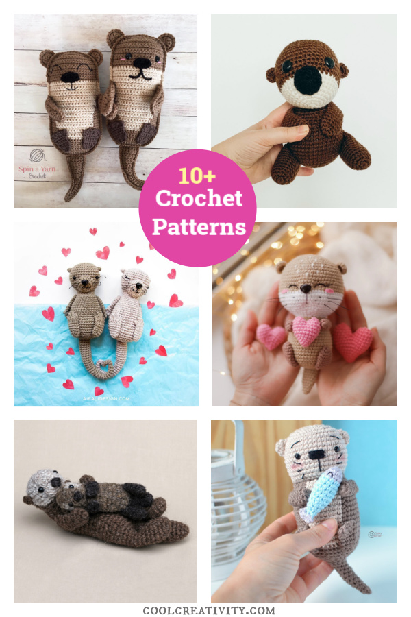 10+ Sea Otter Amigurumi Crochet Patterns 