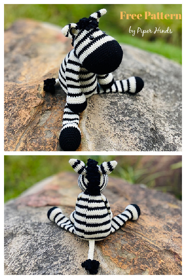 Amigurumi Henry The Zebra Free Crochet Pattern