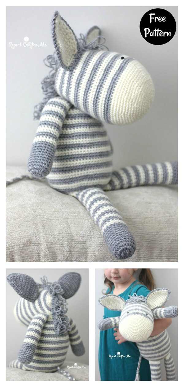 Amigurumi Zebra Free Crochet Pattern