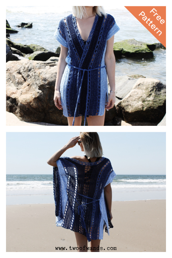 Arverne Beach Robe Free Crochet Pattern 
