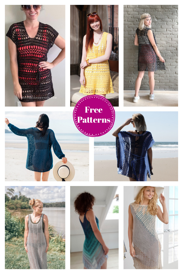 Beach Cover Up Free Crochet Patterns 