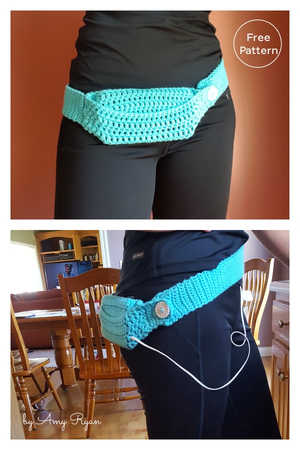 Cell Phone Belt Bag Free Crochet Pattern 
