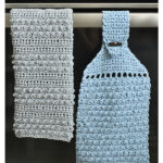 Dotty Dishtowel and Hanging Towel Free Crochet Pattern and Video Tutorial