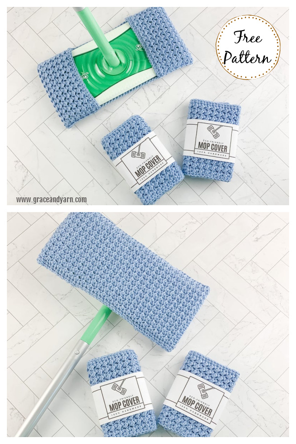 Easy Mop Cover Free Crochet Pattern 