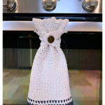 Farmhouse Striped Kitchen Towel Free Crochet Pattern