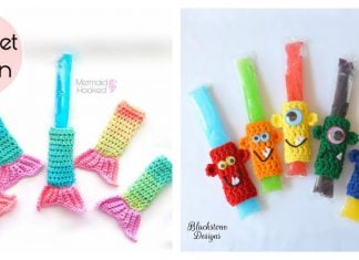 Fun Freezer Pop Holders Free Crochet Pattern