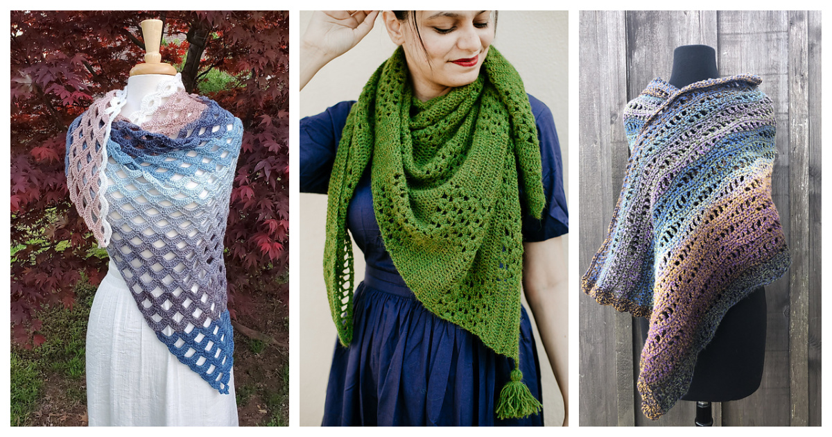 Gorgeous Lace Valentina Shawl Free Crochet Pattern