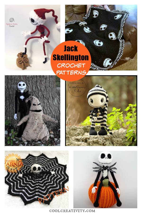 Jack Skellington Free Crochet Pattern and Paid 