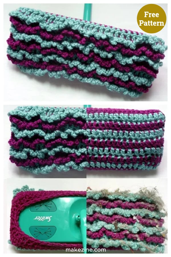 Reversible Swiffer Socks Free Crochet Pattern