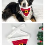 Santa Dog Bandana Free Crochet Pattern