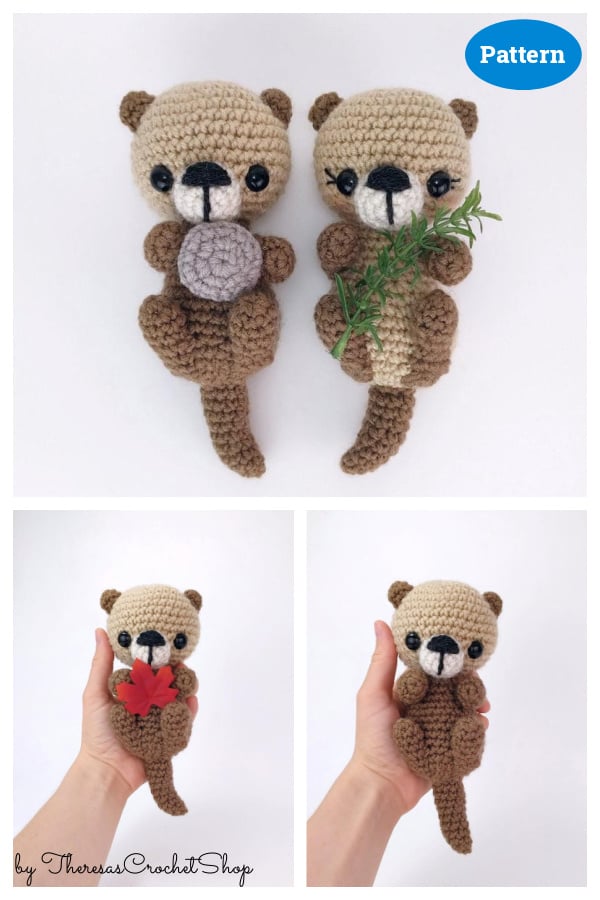 Sea Otter Amigurumi Crochet Pattern 
