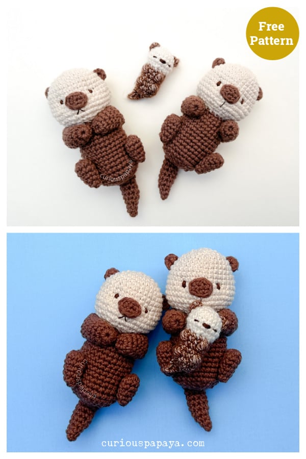 Sea Otter Free Crochet Pattern 