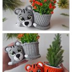 Tiger Kitty Planter Crochet Pattern