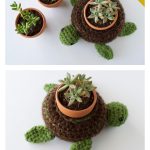 Turtle Planter Free Crochet Pattern