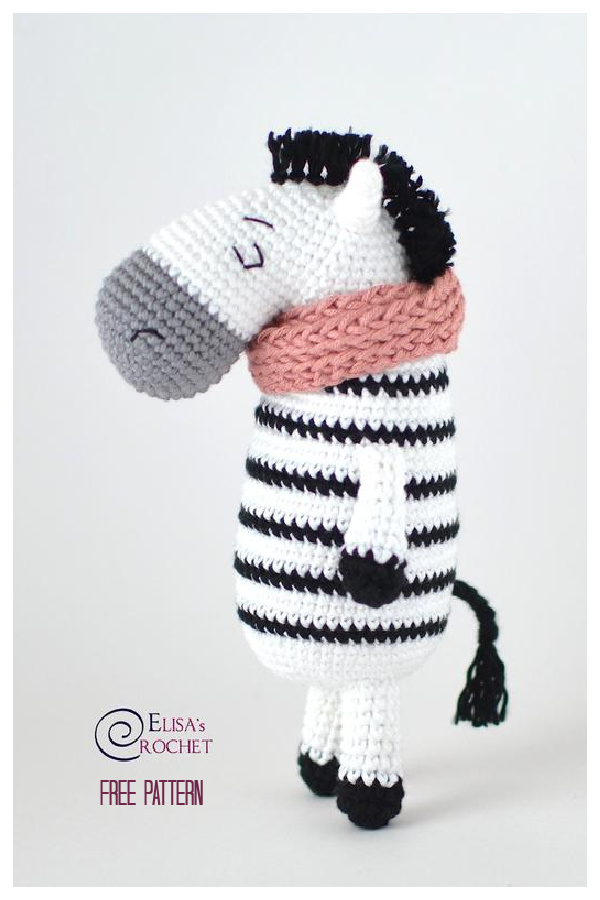 Zebra Amigurumi Free Crochet Pattern