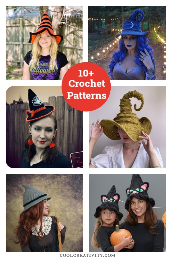 10+ Adorable Witch Hat Crochet Patterns 