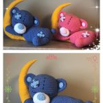 Baby Bear Sleeping on The Moon Crochet Pattern