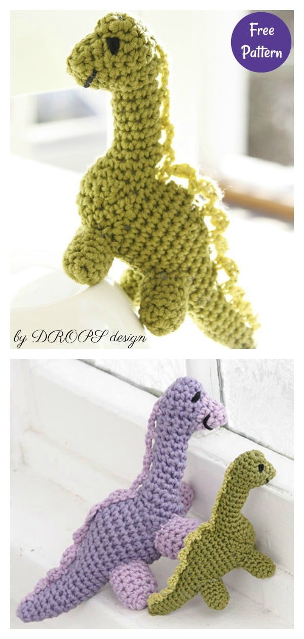 Baby Dinosaur Dino Amigurumi Free Crochet Pattern - Cool Creativities
