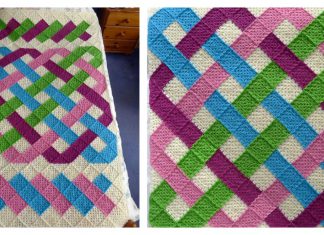 Celtic Knot Granny Blanket Free Crochet Pattern