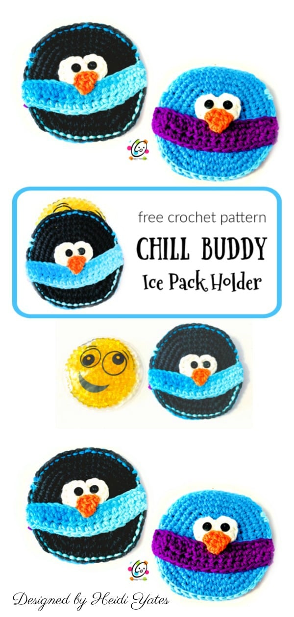 Chill Buddy Ice Pack Cover Free Crochet Pattern
