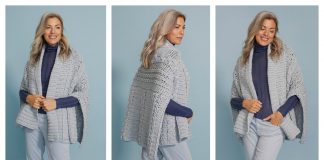 Evelina Cabled Wrap Free Crochet Pattern