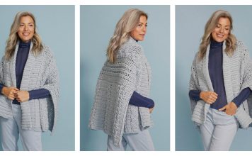 Evelina Cabled Wrap Free Crochet Pattern