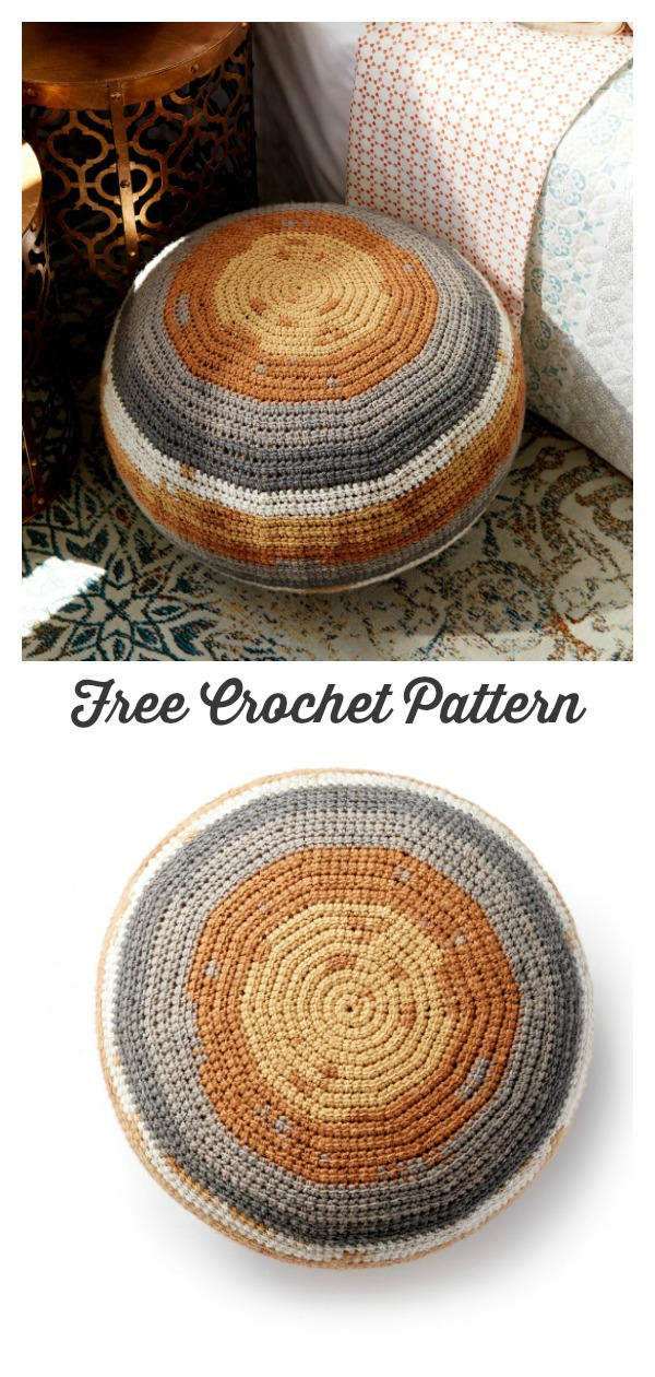 Floor Pouf Free Crochet Pattern