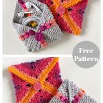 Granny Square Pouch Free Crochet Pattern